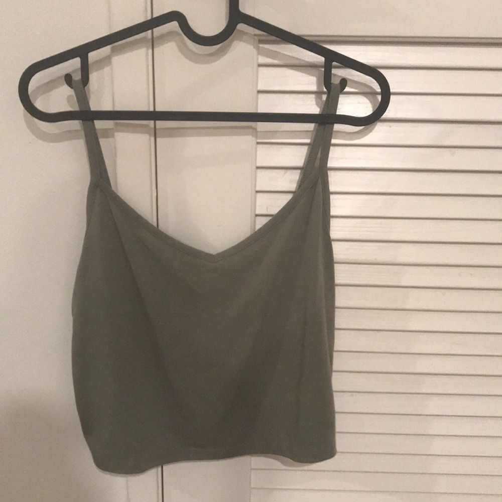 Soft and simple sage green tank